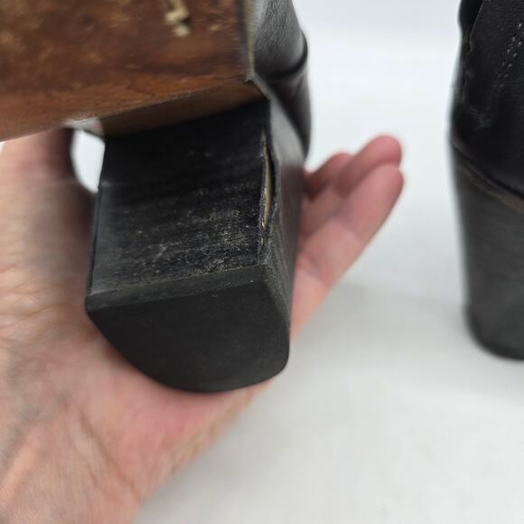 Rag & Bone Newbury Women's Leather Heeled Ankle Boots Booties Black Size 8 - Picture 7 of 10